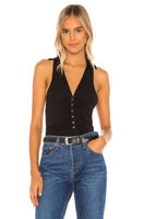 FP Sexy Tank with Collar in Black