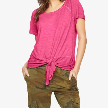 S haute pink tie top