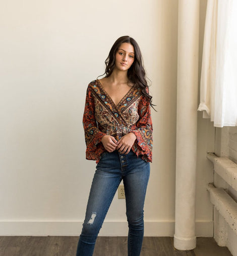 KFTK Connie High Rise Ankle Skinny