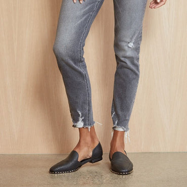 KFTK Grey Distressed Denim
